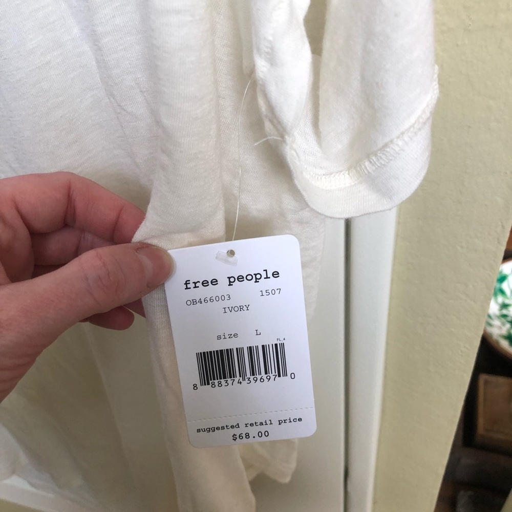 Free People Open Back Shirt